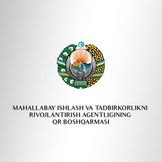 Telegram арнасының логотипі mahallabay_qr — MAHALLABAY ISHLASH VA TADBIRKORLIKNI RIVOJLANTIRISH AGENTLIGINING QR BOSHQARMASI