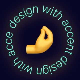 Логотип телеграм канала @maisdesigner — Дизайн с Акцентом 🤌
