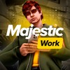 Логотип телеграм канала @majesticwork — Majestic RP - Work | Работа | Вакансии | GTA 5 RP