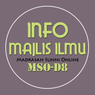 Logo saluran telegram majlisilmu_aswj — Live Video Kuliah ASWJ ⭐️ MSO-D8
