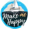 Логотип телеграм канала @makemehappy_pro — "MakeMeHappy" / Капитан Алексей ⛵🌅🎸