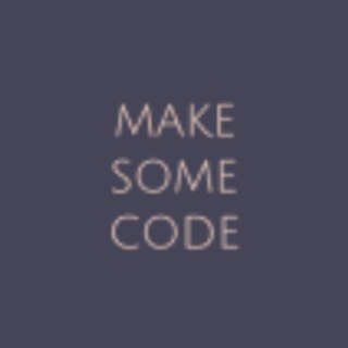 Логотип телеграм канала @makesomecode — make some code