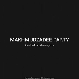 Logo of telegram channel makhmudzadeeparty — MAKHMUDZADEE PARTY