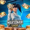 Логотип телеграм канала @makson4lk_ucshop — MAKSON4IK | UC SHOP
