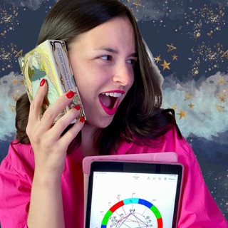 Логотип телеграм канала @malashechka_astro — всё, я звоню астрологу