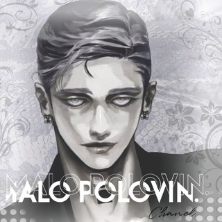 Логотип телеграм канала @malopolovin_headcanons — 𝕸𝖆𝖑𝖔 𝖕𝖔𝖑𝖔𝖛𝖎𝖓.