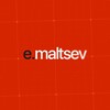 Логотип телеграм канала @maltsev_design — Егор Мальцев → дизайн для бизнеса