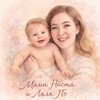 Логотип телеграм канала @mamanastya_polina — Мама Настя и Ляля По
