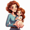 Логотип телеграм канала @mamavdekretey — Без ума в декрете 🫥