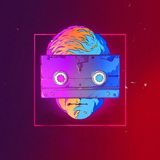 Логотип телеграм канала @man_with_a_vhs — человек с VHS