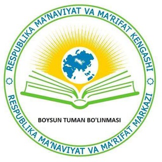 Telegram channel MA'RIFATLI BOYSUN logo