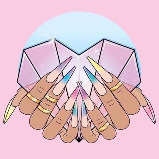 Логотип телеграм канала @manicure_girlss — нереальный маникюр