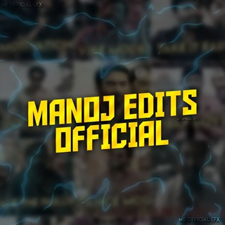 Logo saluran telegram manoj_editsofficial — Manoj Edits Official