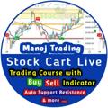 Logo saluran telegram manojtrading — Manoj Trading StockCart Live : Trading Indicator - Nifty, Banknifty option free calls