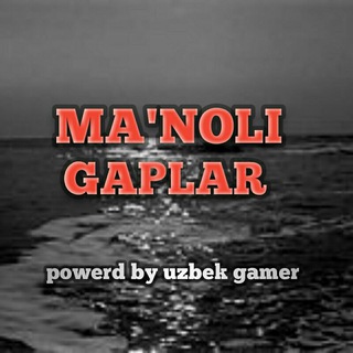 Telegram channel MA'NOLI_GAPLAR logo