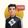 Logo of telegram channel manopromocoes — mano das promoções 📦