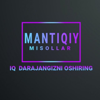 Telegram kanalining logotibi mantiqiy_misollar — Mantiqiy Misollar
