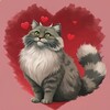 Логотип телеграм канала @manuleveryday — ❤️‍🔥Манулы на каждый день