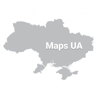 Логотип телеграм -каналу mapsua — Maps ✙UA✙