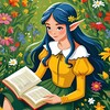 Логотип телеграм канала @mari_book_s — маше пора почитать 🌿