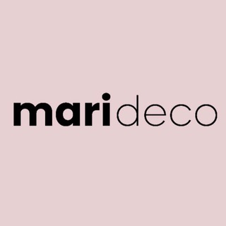 Логотип телеграм канала @marideco_ru — Студия дизайна Marideco