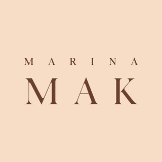 Логотип телеграм канала @marinamak_brand — MARINA MAK