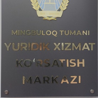 Telegram kanalining logotibi markaz_mingbuloq — Mingbuloq tuman yuridik Markazi