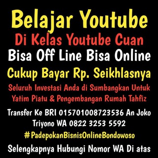 Logo saluran telegram marketingkitpbo — KELAS YOUTUBE CUAN