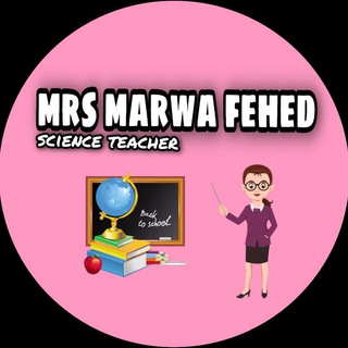 Logo saluran telegram marwa_fehed — Science with mrs / marwa fehed 🧲🧬