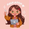 Логотип телеграм -каналу mash_room_art — Mash.room