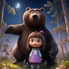 Логотип телеграм канала @masha_and_thebear — Маша и медведь (Мультик для детей)