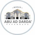 Logo saluran telegram masjidabuaddarda — Masjid Jami' Abu Darda'