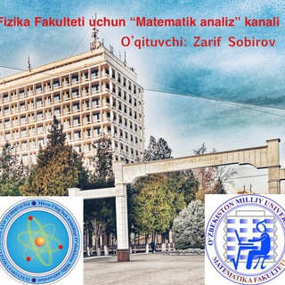Telegram channel Matematik analiz (tezlashtirilgan kurs) logo
