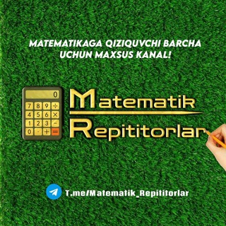 Telegram channel Matematik Repititorlar logo