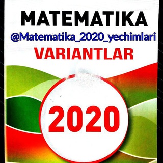 Telegram kanalining logotibi matematika_2020_yechimlari — 📙 Matematika Spectrum 2020