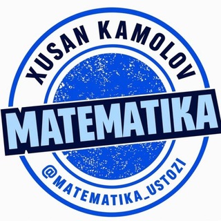 Telegram kanalining logotibi matematika_ustozi — MATEMATIKA | XUSAN KAMOLOV