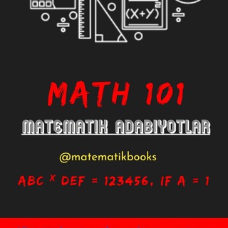 Telegram kanalining logotibi matematikbooks — Matematik Adabiyotlar va Isbotlar