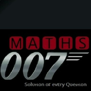 Logo of telegram channel maths007_official — Maths007- Official channel ✅