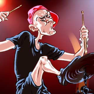 Логотип телеграм канала @maxotsky_drums — БЕЗУМНЫЙ МАКСИМУС 🥁