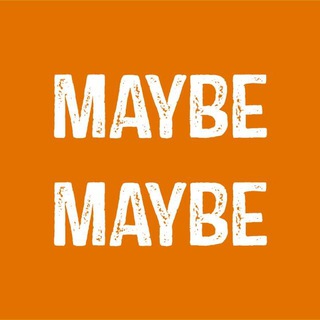 Telegram channel MAYBE MAYBE logo