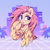 Логотип телеграм канала @maylitlponi_fluttershy — Тихая галерея Флаттершай 🎀