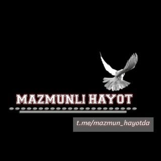 Telegram kanalining logotibi mazmun_hayotda — "MAZMUNLI HAYOT"