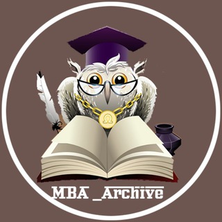 Logo of telegram channel mba_archive — MBA Archive