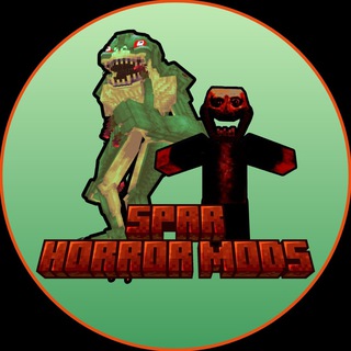 Telegram channel Хоррор Моды на Майнкрафт | SPAR | Minecraft logo