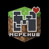 Логотип телеграм канала @mcpehub_org — MCPEHUB - Minecraft PE (Bedrock Edition) скачать майнкрафт 1.21