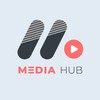 Логотип телеграм канала @mediahubplus_ru — MEDIAHUB 