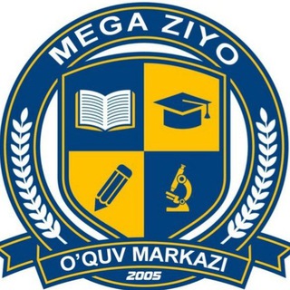 Telegram kanalining logotibi mega_ziyo_777 — "MEGA ZIYO" o'quv markazi ️