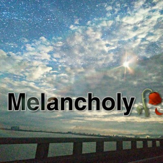 Logo of telegram channel melancholyfeels — M E L A N C H O L Y 🥀