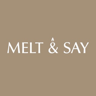 Логотип телеграм канала @melt_say — MELT & SAY | свечи с посланием