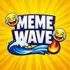 Логотип телеграм канала @meme_wave_fun — MEMEWAVE